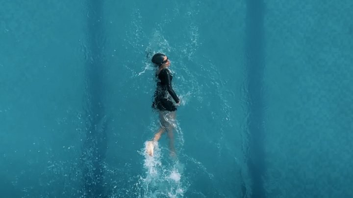 In the pool — Amber Valley Residential School